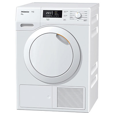 Miele TKB550 Freestanding Heat Pump Tumble Dryer, 8kg Load, A++ Energy Rating, White